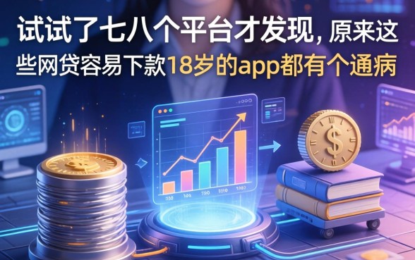 我试了七八个平台才发现，原来这些网贷容易下款18岁的app都有个通病