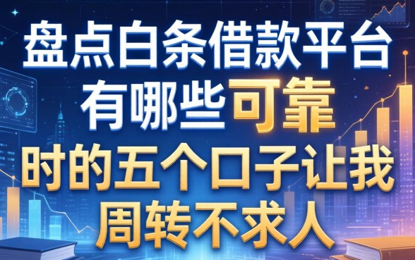 盘点白条借款平台有哪些可靠,这五个口子让我周转不求人