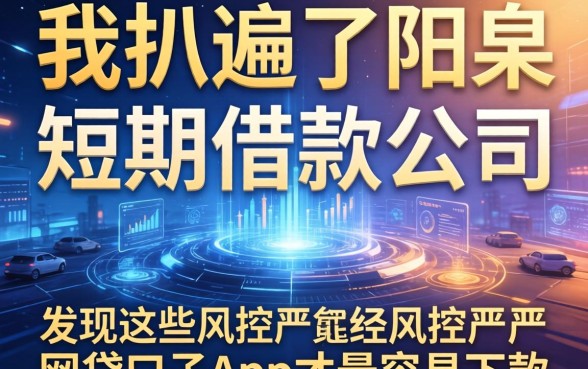 我扒遍了阳泉短期借款公司，发现这些风控不严的网贷口子app才最容易下款