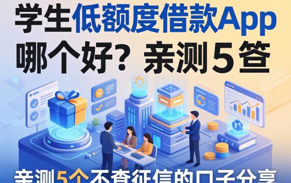 学生低额度借款app哪个好？亲测5个不查征信的口子分享