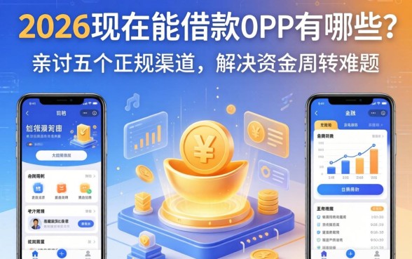 2026现在能借款的app有哪些？亲测五个正规渠道，解决资金周转难题