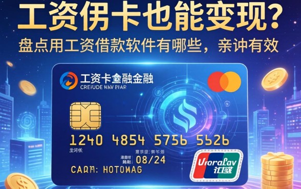工资卡也能变现？盘点用工资借款的软件有哪些，亲测有效
