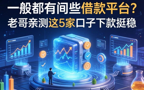 一般都有哪些借款平台？老哥亲测这5家口子下款挺稳