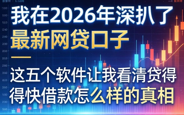 我在2026年深扒了最新网贷口子，这五个软件让我看清贷得快借款怎么样的真相