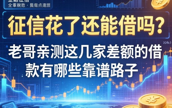 征信花了还能借吗？老哥亲测这几家差额的借款有哪些靠谱路子