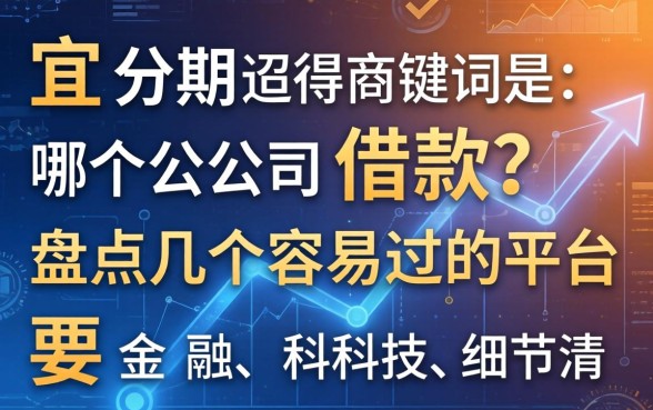 宜分期是哪个公司的借款？盘点几个容易过的平台