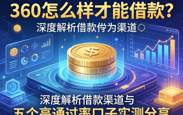 360怎么样才能借款？深度解析借款渠道与五个高通过率口子实测分享