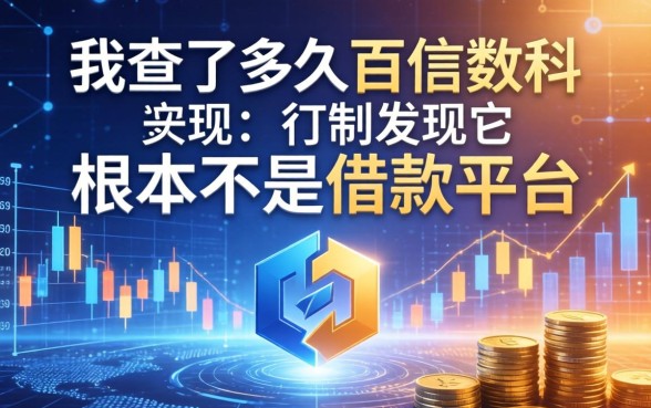 我查了半天百信数科,发现它根本不是借款平台