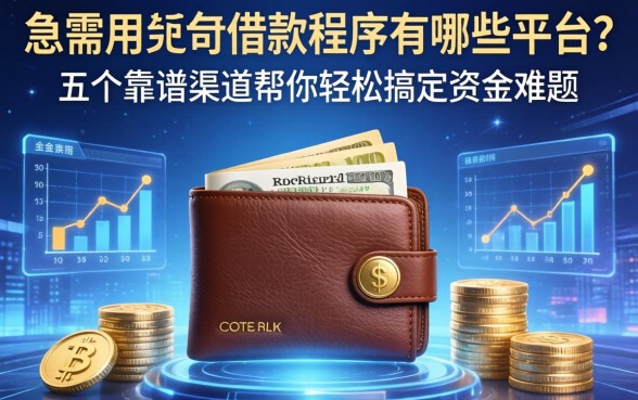 急需用钱包借款程序有哪些平台？这五个靠谱渠道帮你轻松搞定资金难题