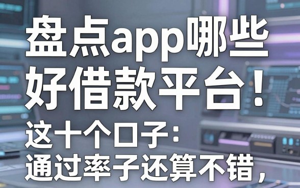 盘点app哪些好借款平台,这十个口子通过率还算不错