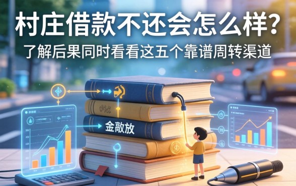 村庄借款不还会怎么样？了解后果同时看看这五个靠谱周转渠道