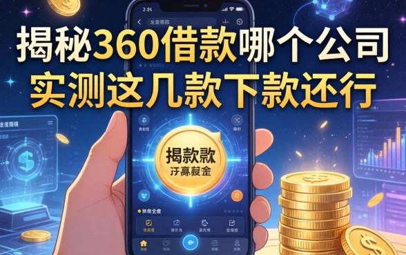 揭秘360借款哪个公司的，实测这几款下款还行