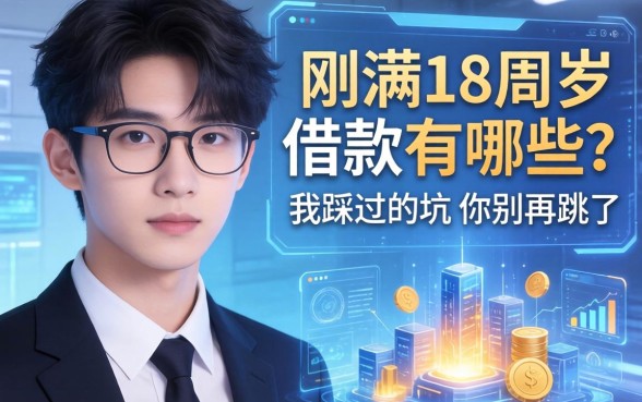 刚满18周岁借款有哪些？我踩过的坑你别再跳了