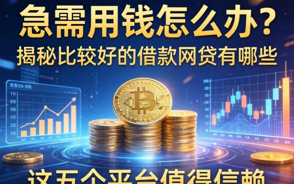 急需用钱怎么办？揭秘比较好的借款网贷有哪些，这五个平台值得信赖