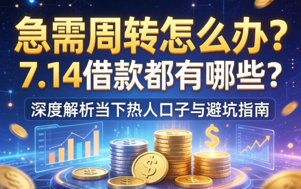 急需周转怎么办？7.14借款都有哪些？深度解析当下热门口子与避坑指南
