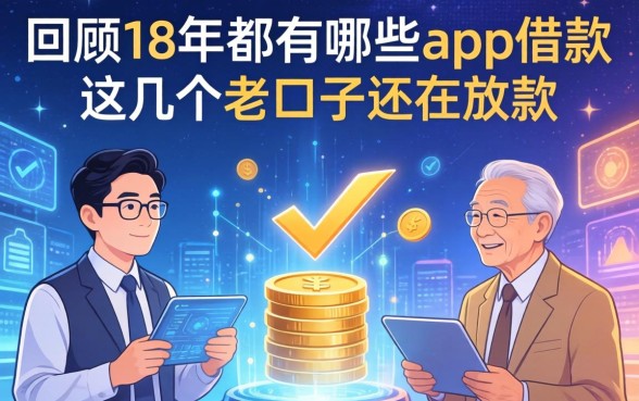 回顾18年都有哪些app借款的，这几个老口子还在放款