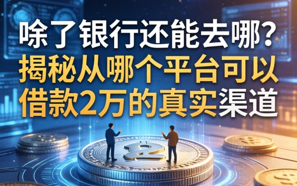 除了银行还能去哪?揭秘从哪个平台可以借款2万的真实渠道