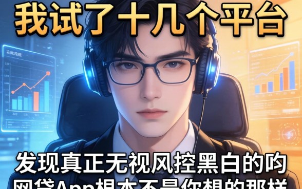 我试了十几个平台，发现真正无视风控黑白的网贷app根本不是你想的那样