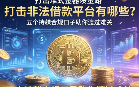 打击非法借款平台有哪些?五个持牌合规口子助你渡过难关