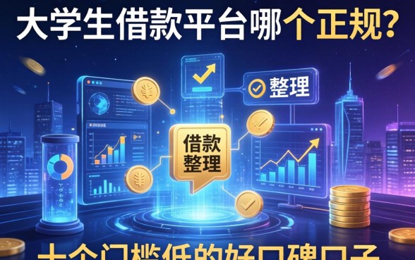 大学生借款平台哪个正规？整理了十个门槛低的好口碑口子