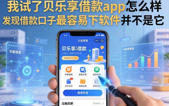 我试了贝乐享借款app怎么样，发现借款口子最容易下软件并不是它