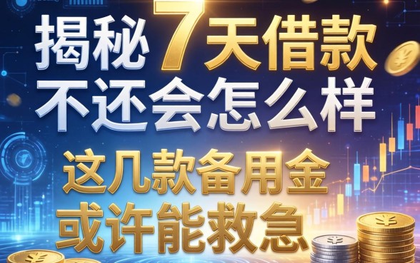 揭秘7天借款的不还会怎么样，这几款备用金或许能救急