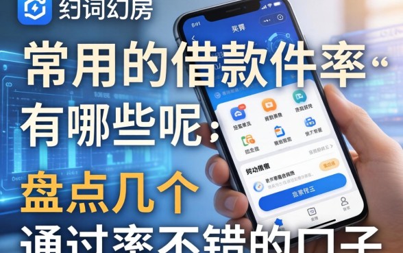 常用的借款软件有哪些呢？盘点几个通过率不错的口子