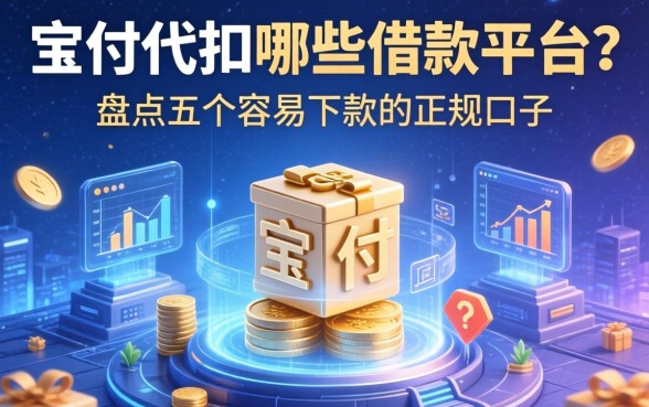 宝付代扣哪些借款平台？盘点五个容易下款的正规口子