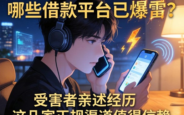 深夜手机不停响,哪些借款平台已爆雷?受害者亲述经历,这几家正规渠道值得信赖