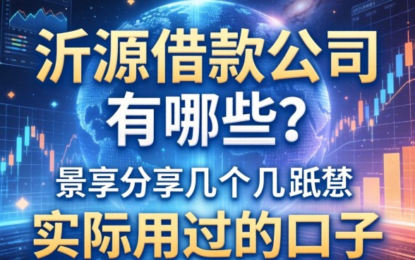 沂源借款公司有哪些?分享几个我实际用过的口子