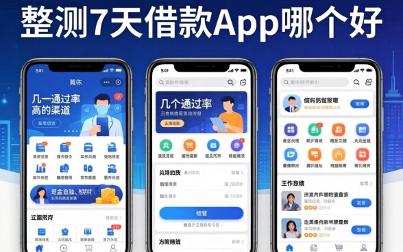 实测7天借款app哪个好，整理了几个通过率高的渠道