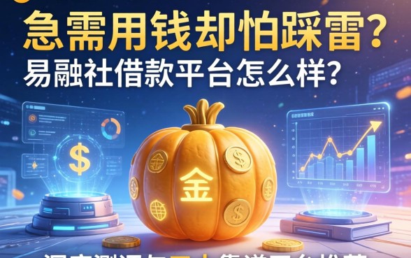 急需用钱却怕踩雷？易融社借款平台怎么样？深度测评与五大靠谱平台推荐