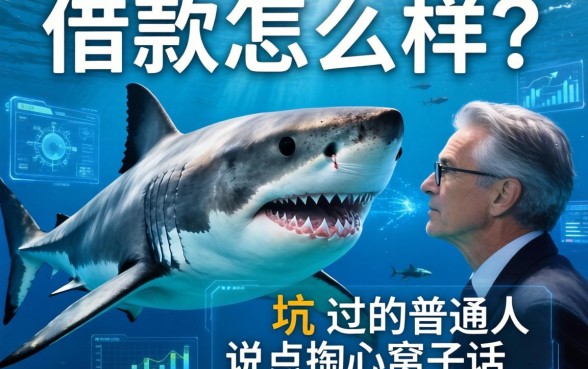 大白鲨借款怎么样？一个被坑过的普通人说点掏心窝子话