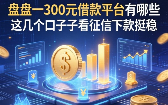 盘点一下300元借款平台有哪些,这几个口子不看征信下款挺稳