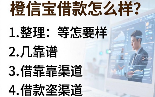 橙信宝借款怎么样？整理了几个靠谱的借款渠道