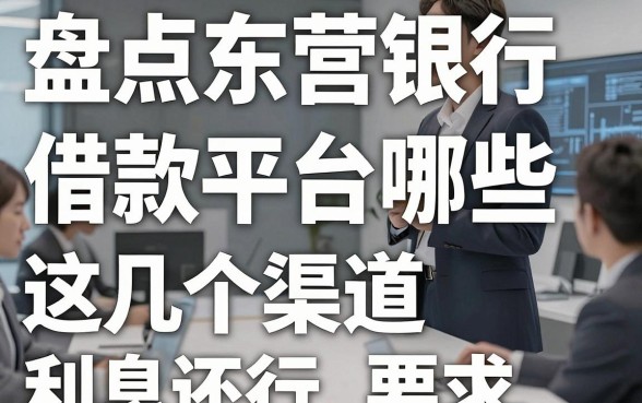 盘点东营银行借款平台有哪些,这几个渠道利息还行