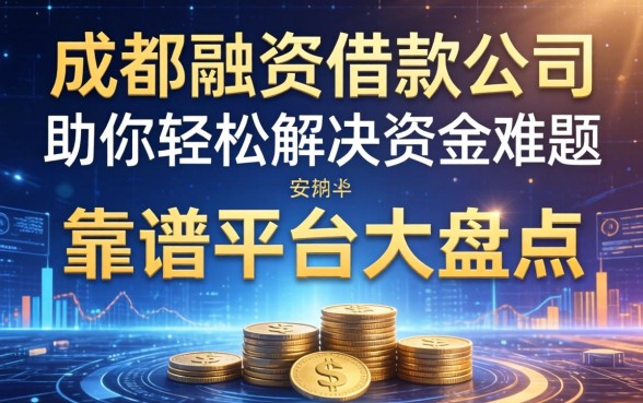 成都融资借款公司有哪些？靠谱平台大盘点，助你轻松解决资金难题