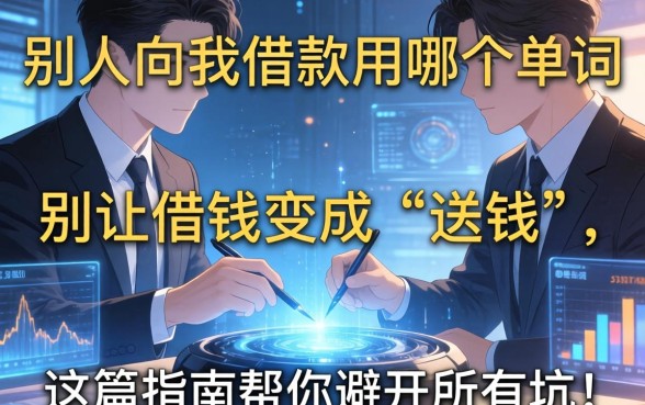别人向我借款用哪个单词才专业？别让借钱变成“送钱”，这篇指南帮你避开所有坑！