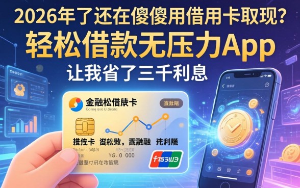 2026年了还在傻傻用信用卡取现？轻松借款无压力app让我省了三千利息