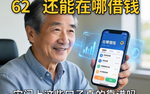 我62岁还能在哪借钱，手机上这些口子真的靠谱吗