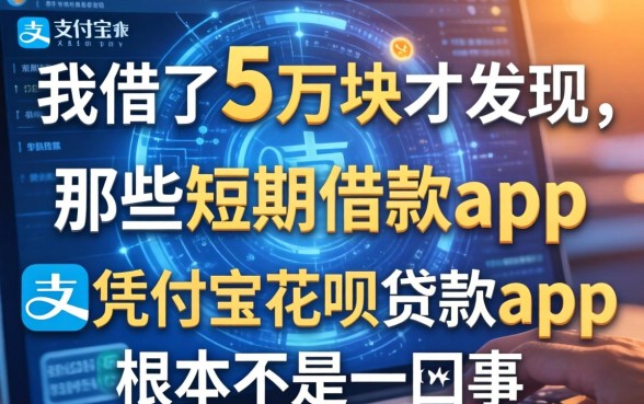 我借了5万块才发现，那些短期借款的app和凭支付宝花呗贷款的app根本不是一回事