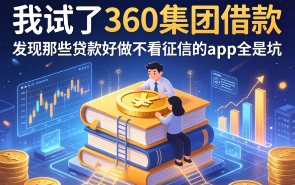 我试了360集团借款，发现那些贷款好做不看征信的app全是坑