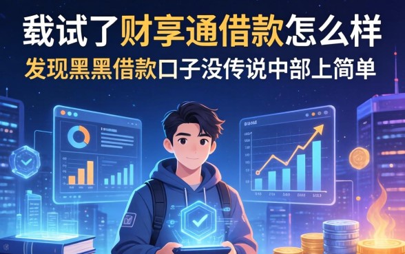 我试了财享通借款怎么样，发现黑户借款口子没传说中那么简单