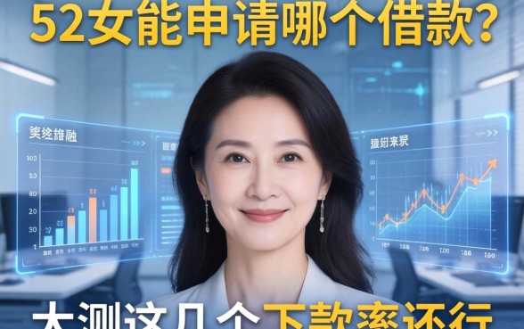 52岁女能申请哪个借款？实测这几个下款率还行