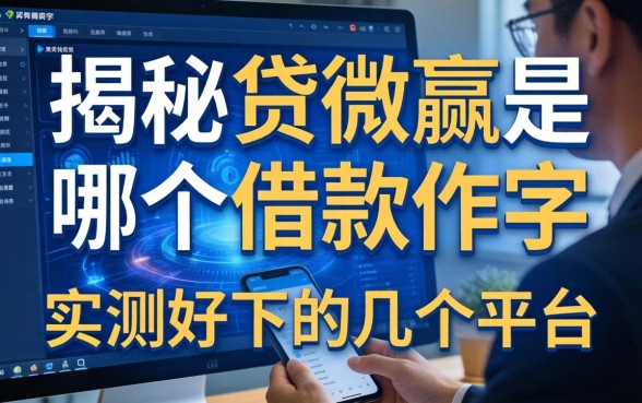 揭秘贷微赢是哪个借款软件,实测好下的几个平台