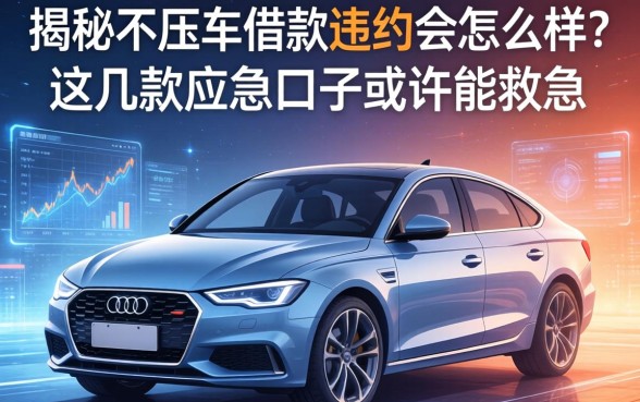 揭秘不压车借款违约会怎么样？这几款应急口子或许能救急
