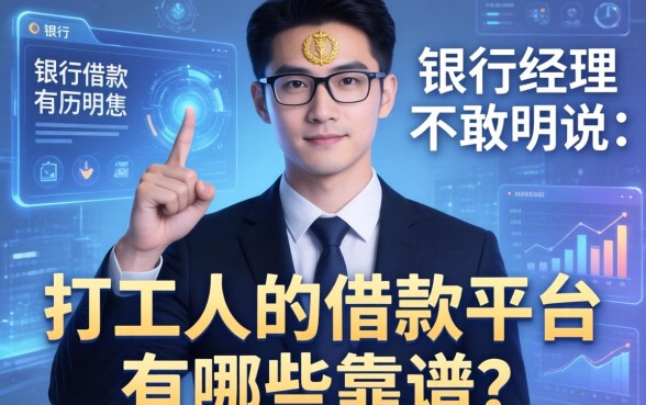 银行经理不敢明说:打工人的借款平台有哪些靠谱?