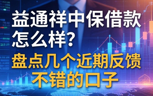 益通祥中保借款怎么样？盘点几个近期反馈不错的口子