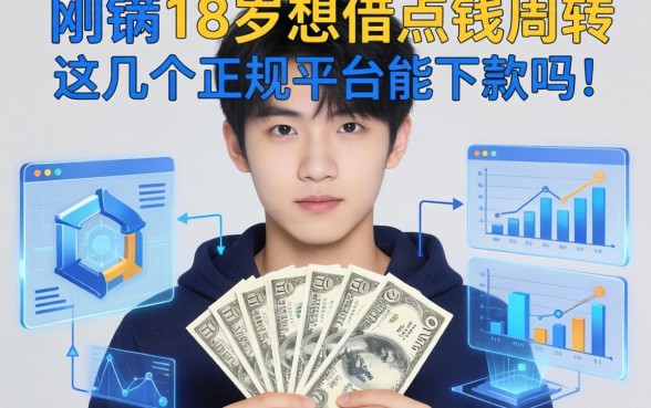 刚满18岁想借点钱周转，这几个正规平台能下款吗？