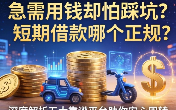 急需用钱却怕踩坑?短期借款哪个正规?深度解析五大靠谱平台助你安心周转